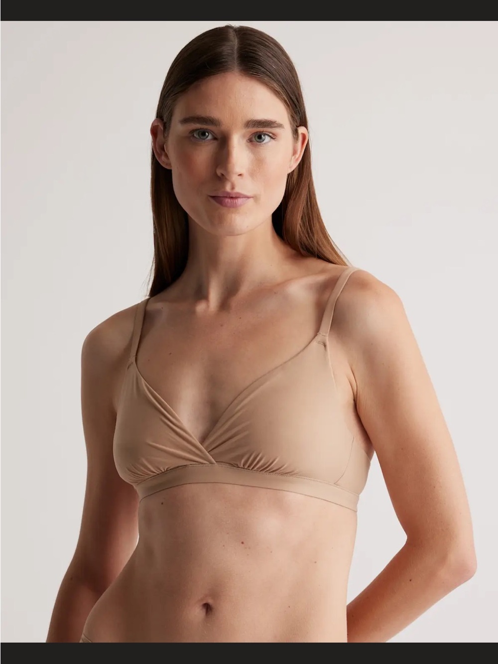 Everyday black and mocca crossover Bralette - Women